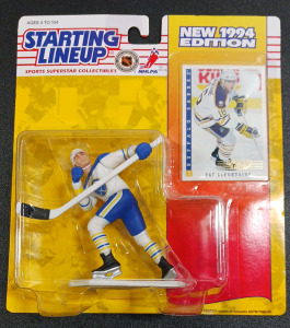 Starting Lineup 1994 Pat LaFontaine Figurine & Cards