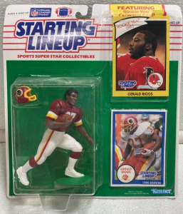 Starting Lineup 1990 Gerald Riggs Figure and Card