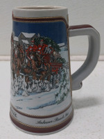 (4) Budweiser Ceramic Beer Stein Mugs - 9