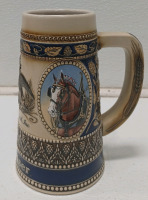 (4) Budweiser Ceramic Beer Stein Mugs - 13