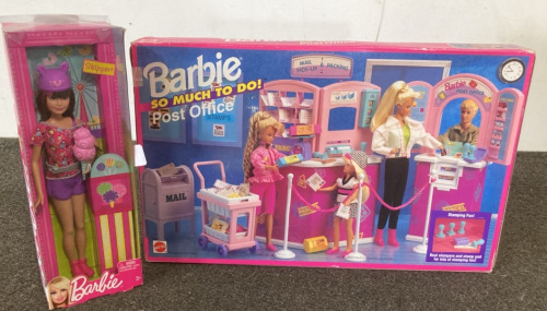 (1) Barbie Post Office Set, (1) Barbie Doll