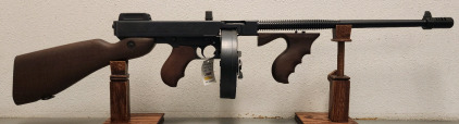Auto-Ordnance 1927-A-1 Thompson Chicago Typewriter, .45 Caliber Semi Automatic Rifle, Includes 50 Rd Drum Magazine And Stick Magazine And Harr Case, BRAND NEW-- KU5047