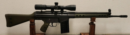 PTR Industries PTR-91, .308 Semi Automatic Assault Style Rifle With Primary Arms Arc-2-MOA 4-14x44 Scope; Includes 2 Magazines And Rear Sight Iron Sight