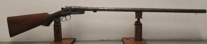 T. Barker Belgian Field Grade 12ga, Damascus Steel, Missing Forearm, Beautiful Display Piece
