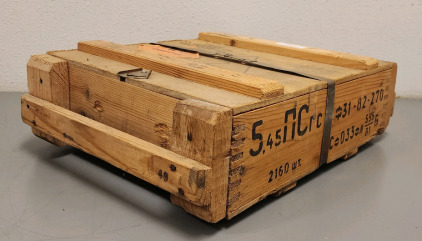 Ammo Crate With Original Metal Bending Seal, (2160) Rounds Of 5.45x39