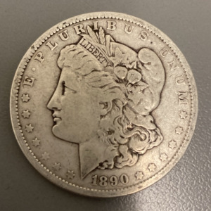 1890 Morgan Silver One Dollar Coin