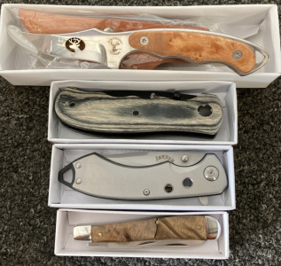 (4) Assorted New Pocket Knives
