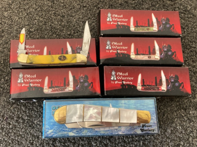 (6) Frost Cutlery New Pocket Knives