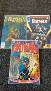 (3) Batman Comic Books in Plastic