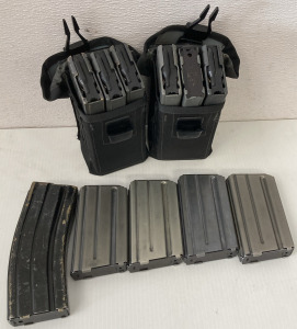 (2) Magazine Pouches With (11) 5.56 MM Magazines