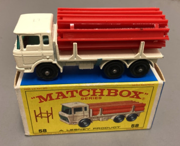 Vintage Original Matchbox 58 D.A.F. Girder Truck In Original Box