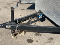 Newer 16&rsquo; Enclosed Utility Trailer W/ Double Rear Doors, Side Door & Ladder Racks - 9