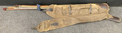 Vintage WWII Gun Cleaning Kit In Nylon Sack With Gun Carrier