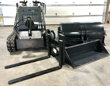DINGO - JQ POWER RIDE-ON SKID STEER - W/ ATTACHMENTS- V-TWIN HIGH POWER ENGINE