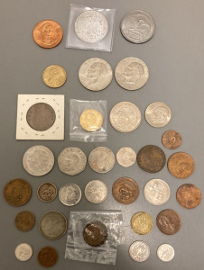 Assorted Foreign Coins, (3) US Coins, (3) Collectible Coins