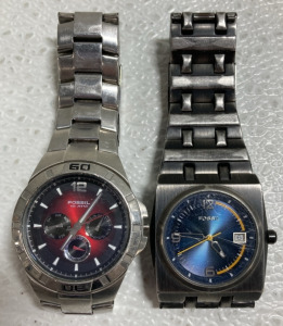 (2) Men&rsquo;s Fossil Watches