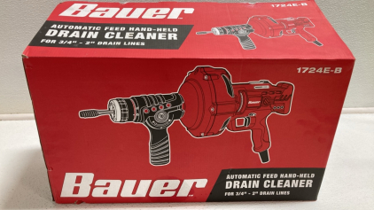 Bauer Automatic Feed Hand-Held Drain Cleaner