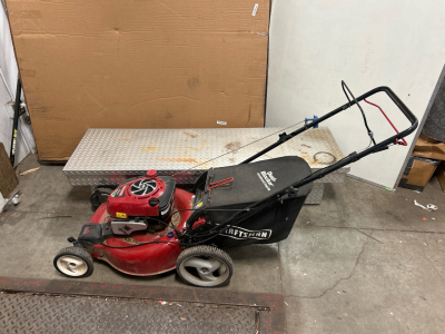 (1) Craftsman Gold Series Push Lawn Mower (1) Truck Bed Tool Box