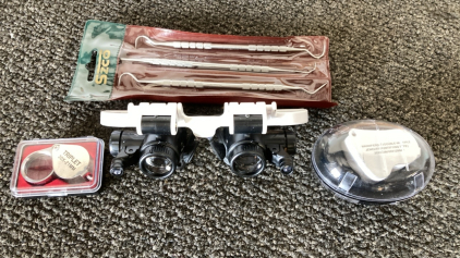 Jewelers Glasses w/ 2 Additional Lenses