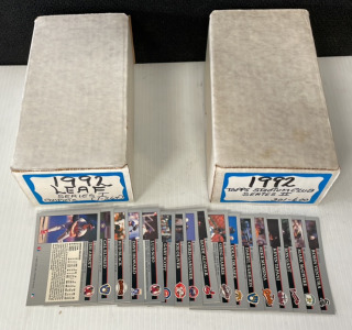 1992 Baseball Card Sets- Leaf Series I (1-264) And TOPPS Stadium Club Series II (301-600)