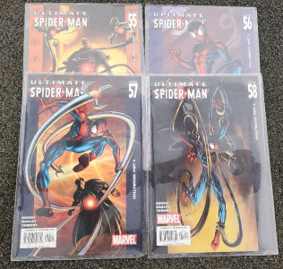 (4) Ultimate Spider-Man 55,56,57,58 Comic Books