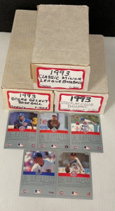 1993 Collectors Baseball Cards!- Classic Minor League (1-300), Score Select (1-405), & Stadium Club (1-300)