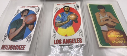 (3) Oversize Basketball Cards