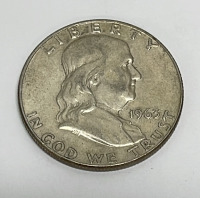 (2) Silver Half Dollars Dated 1963 - 2