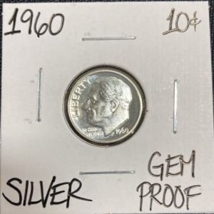 1960 Gem Proof Silver Roosevelt Dime