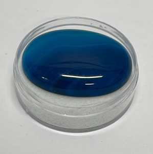 55.00ct. Peachblow-White Stripes Agate Cabochon
