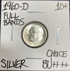 1960-D Choice BU++++ Full Bands Silver Roosevelt Dime