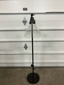 Floor Lamp with Clear Glass Shade