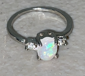 (1) Size 6 1/2 Fire Opal Ring