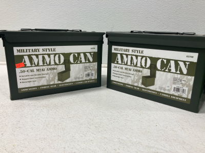 (2) Harbor Frieght Ammo Boxes