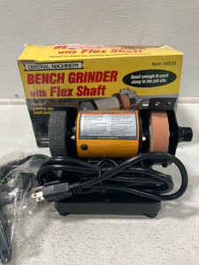 Central Machinery Bench Grinder plus Flex Shaft
