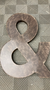 Large Metal Ampersand