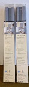 (2) Allen Roth Motorized Cellular Shades, Grey, 23" x 72", #2318946