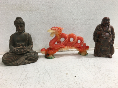 Buddhas and Dragon Figures