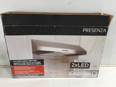 Presenza Stainless 30&rdquo; Under Cabinet Range Hood And More