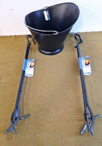 (1) Style Selections, Coal Hod & (2) Poker & Tong Sets