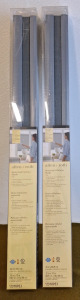 (2) Allen Roth Motorized Cellular Shades, Grey, 35" x 72", #2318953