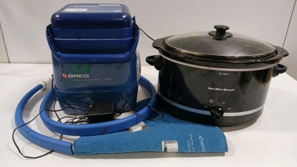 (1) Breg Polar Care Cube (1) Hamilton Beach Crockpot