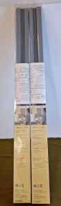 (2) Allen Roth Motorized Cellular Shades, Grey, 47" x 72", #2318957