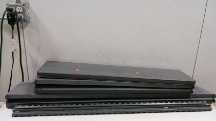 (2) 48" Metal Shelves (3) 36" Metal Shelves (2) Attachments