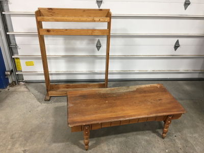 Assorted Use Wooden Rack 34x45 and Coffee Table 46x21