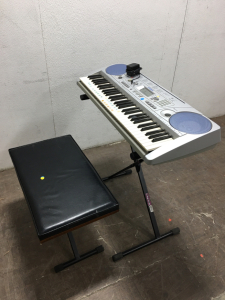 Yamaha Keyboard PSR75, Stand, and Bench