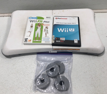 (1) Wii Balance Board Games Included (3) Super Nintendo Controllers Games Included (1) Dell Lattitude E5400 Laptop With Charger & More