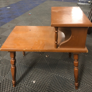 Vintage Wooden Telephone Table