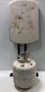 (1) Small Folding Table (1) Full Tank Of Propane