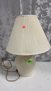 Beige Mid Century Lamp